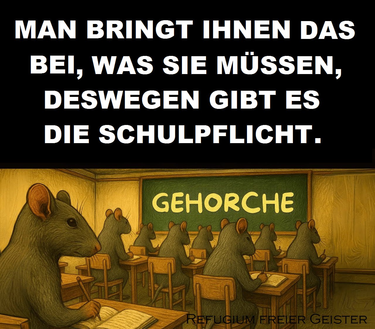 Arbeite. Bezahle Rechnungen. Stirb. Das Rattenrennen Beginnt in der Schule