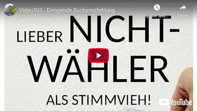 Lieber Nichtwähler – Dringende Buchempfehlung