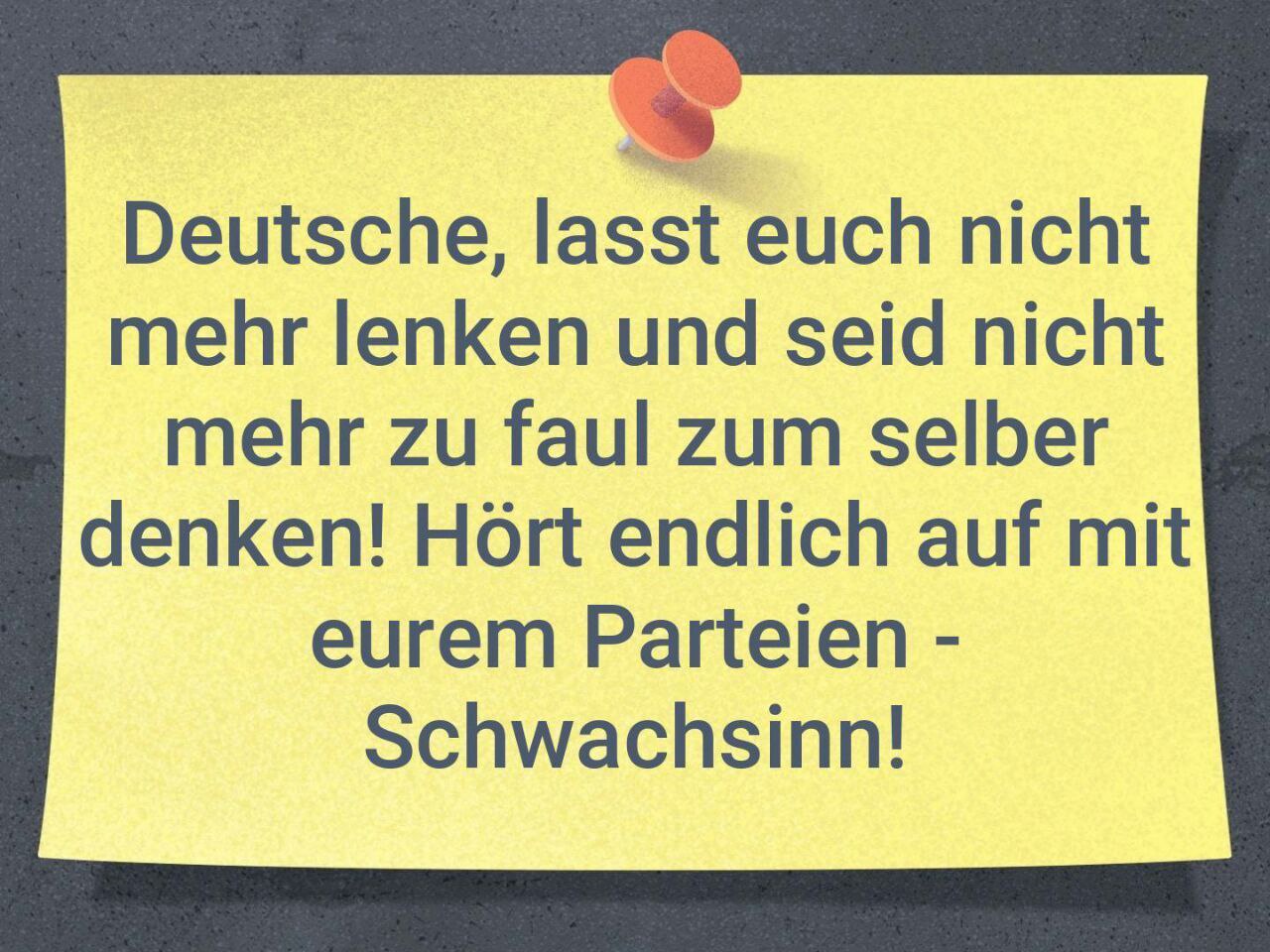 Einfach nur tatenlos bleiben und nur wählen gehen
