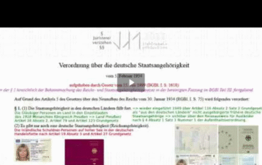 Die deutsche Staatsangehörigkeit von 1934 ist die größtmögliche juristische Menschenrechtsverletzung
