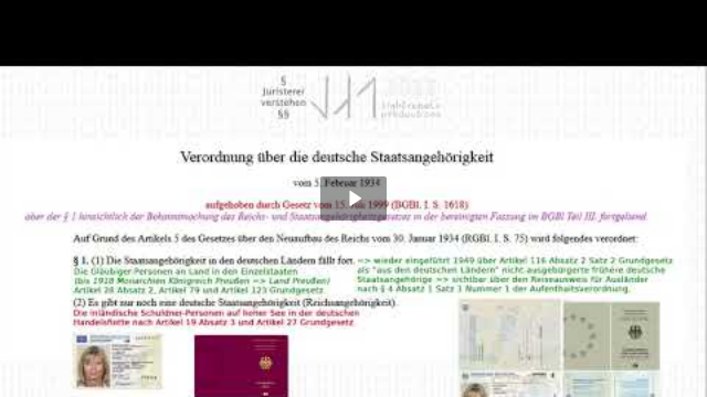 Die deutsche Staatsangehörigkeit von 1934 ist die größtmögliche juristische Menschenrechtsverletzung