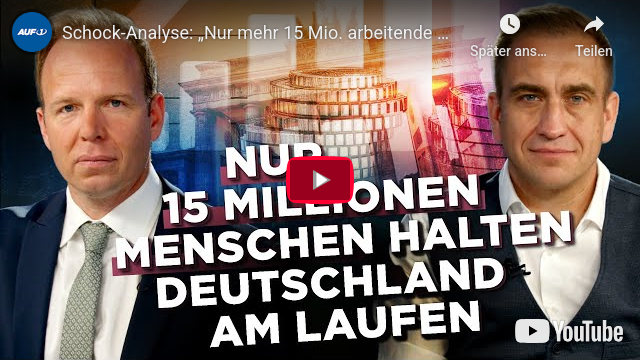 Schock-Analyse: „Nur mehr 15 Mio. arbeitende Deutsche erhalten diesen Staat!“