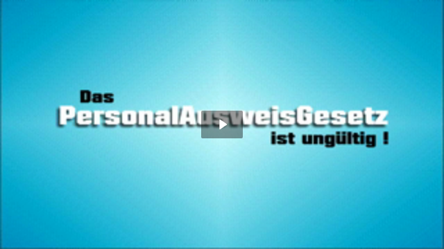 Das Personalausweisgesetz ist ungültig!!!!!!