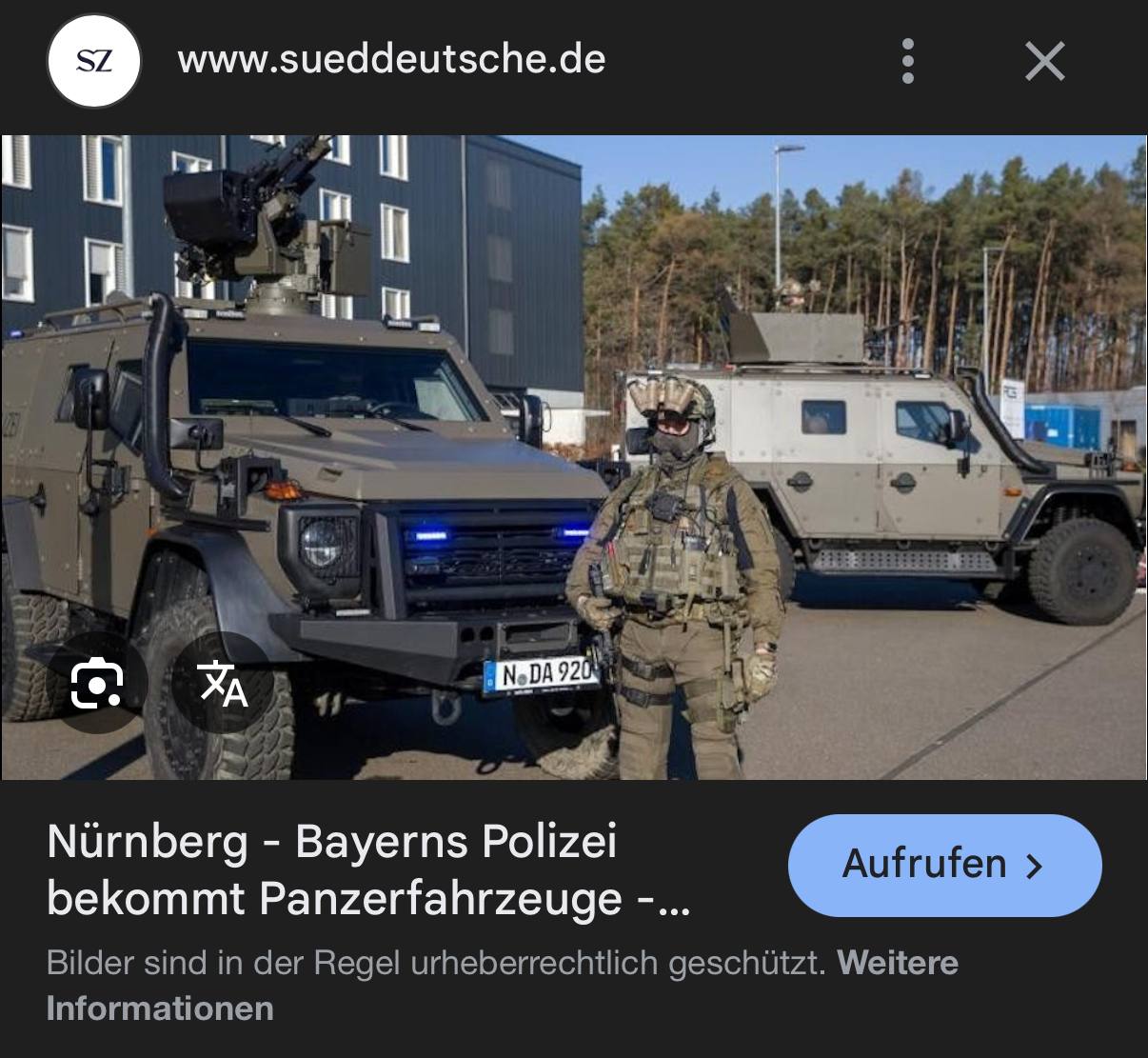 Das vereinigte Wirtschaftsgebiet und die Firma Polizei sind nicht dein Freund