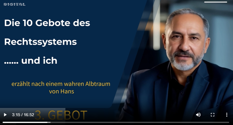 Die 10 Gebote des Rechtssystems… und ich – 3. Gebot
