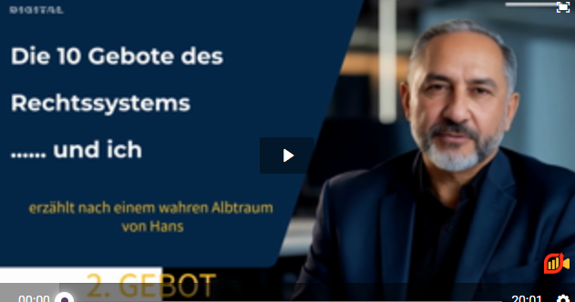 Die 10 Gebote des Rechtssystems… und ich – 2. Gebot
