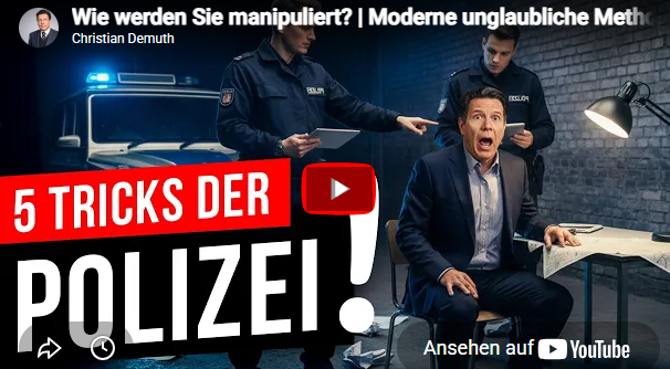 Die dunkle Psychologie der Polizei – Moderne unglaubliche Tricks der Manipulation !!!!!