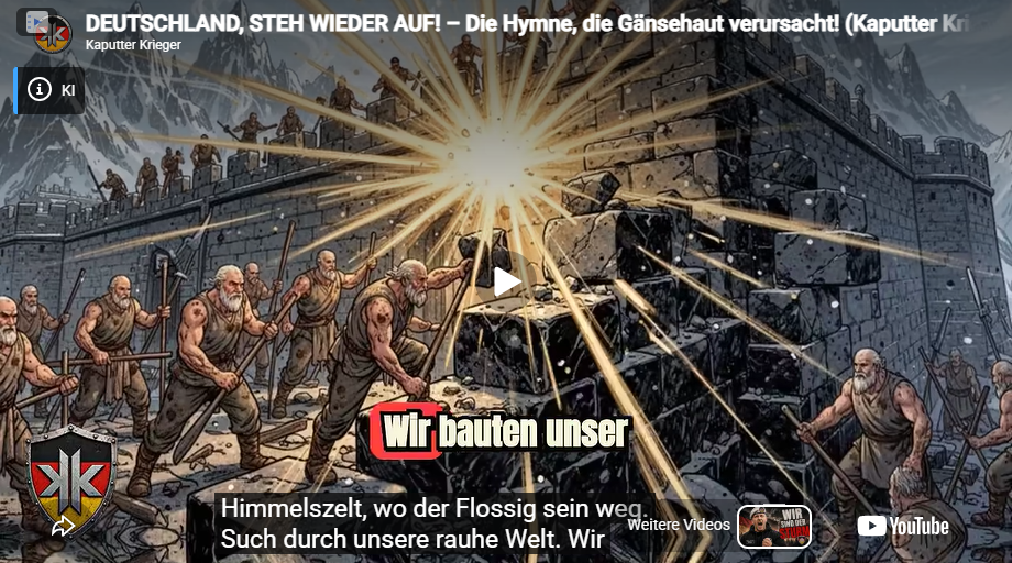 DEUTSCHLAND, STEH WIEDER AUF! – Die Hymne, die Gänsehaut verursacht! (Kaputter Krieger)
